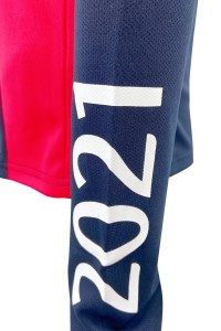 Customized multi-color color matching half chest zipper design flat machine neck contrast color printing logo women's horse racing training suit   W222 detail view-5